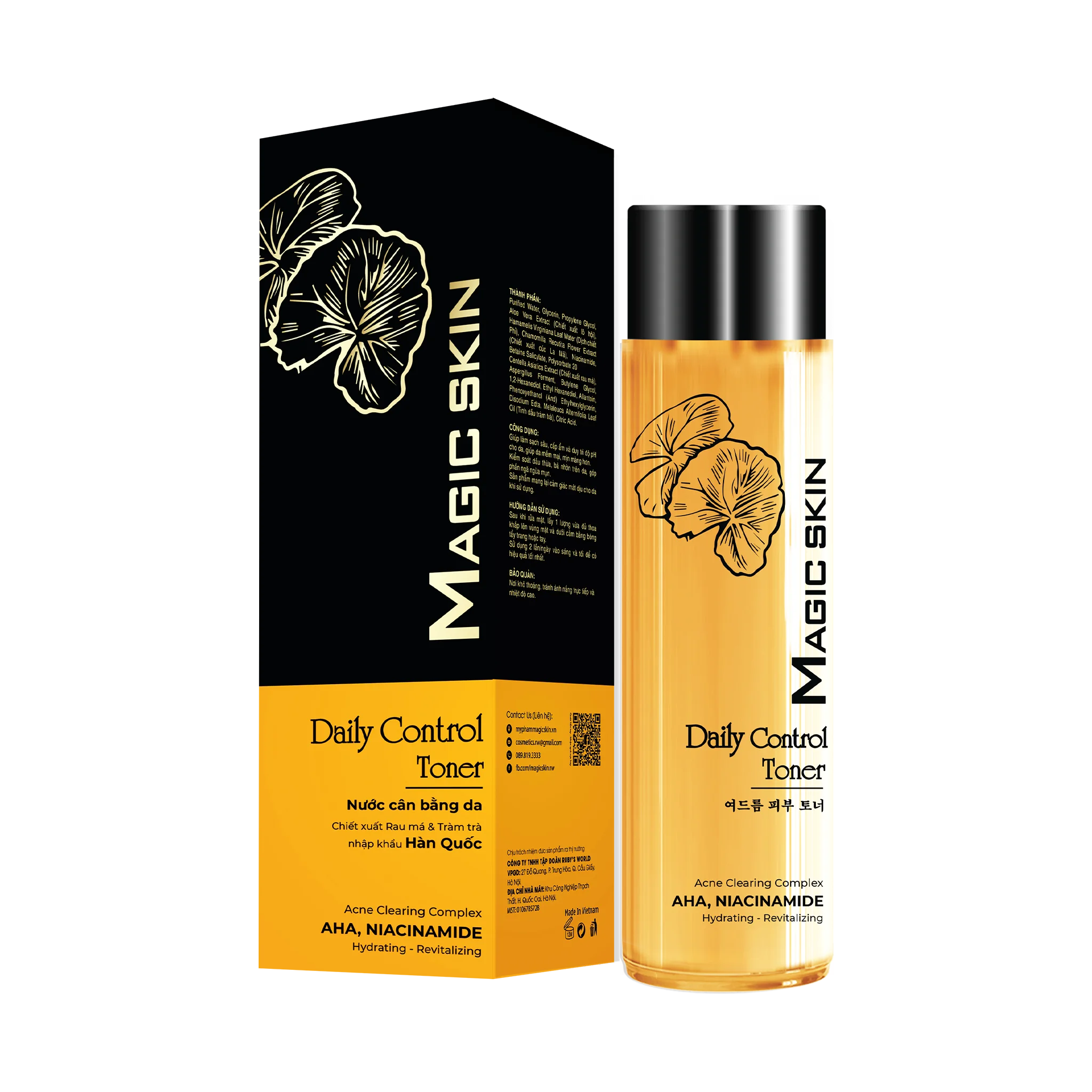 Nước cân bằng Da Magic Skin Daily Control Toner