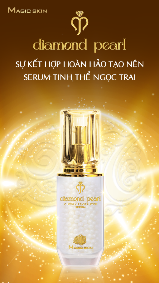 Serum Tinh Thể Ngọc Trai Magic skin dưỡng trắng & trẻ hoá tế bào da (Diamond Pearl Glowly Revitalizer Serum) - Ảnh 2