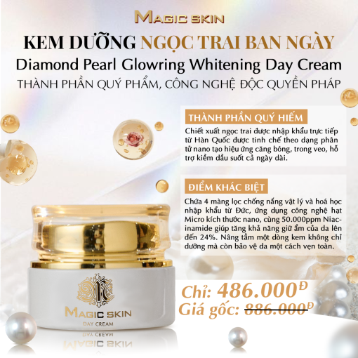 Kem dưỡng Ngọc Trai ban ngày Magic skin - Ảnh 5