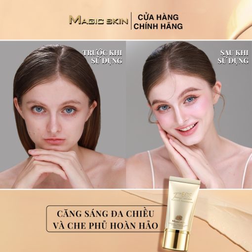 Kem nền chỉnh sắc da Magic skin (EGF Toneup Essence Suncare Foundation) - Ảnh 6