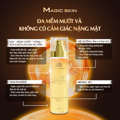 Thành phần nổi bật của xịt khoáng tuyết đa tầng EGF Magic skin